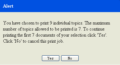 This picture is the screen capture of an Alert window example.
